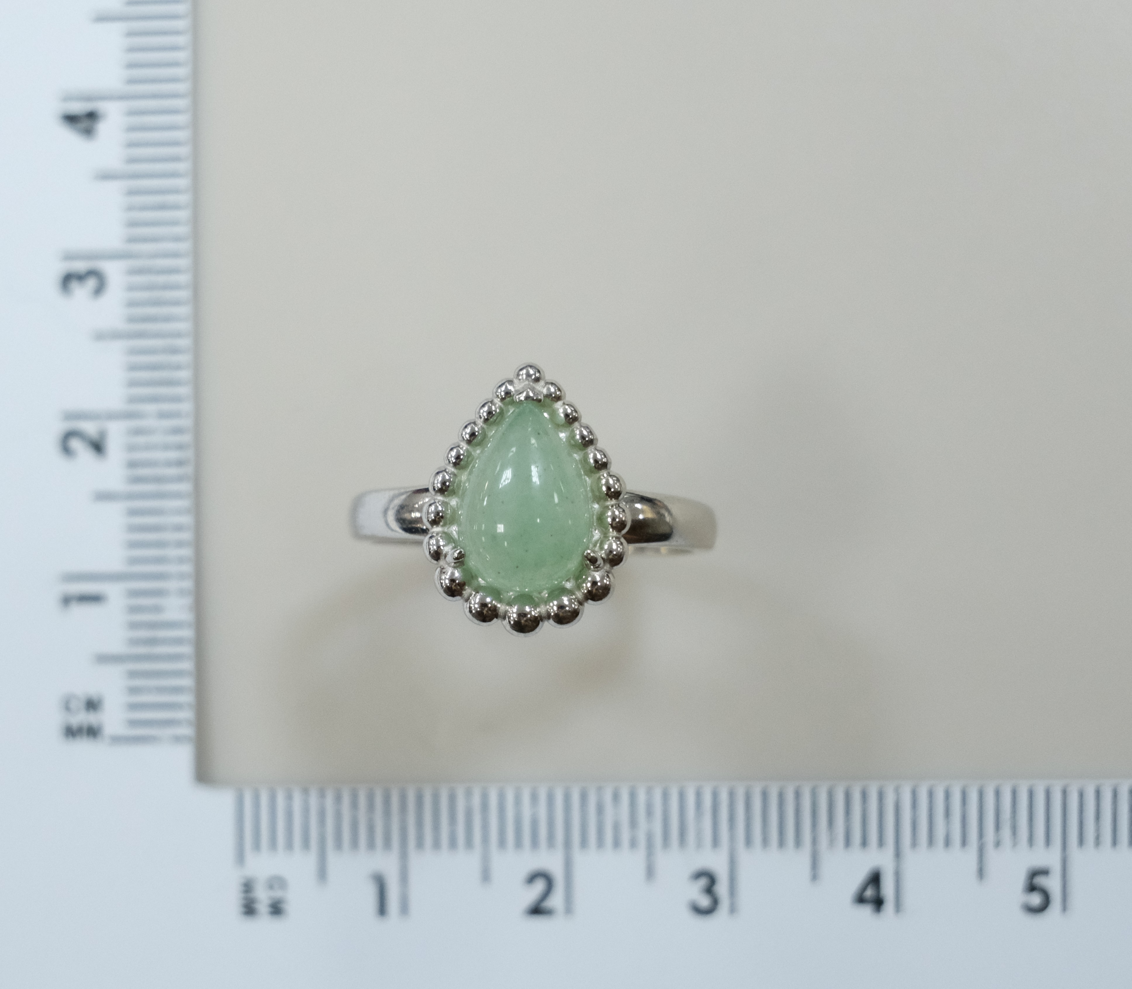 Серебряное кольцо с авантюрином